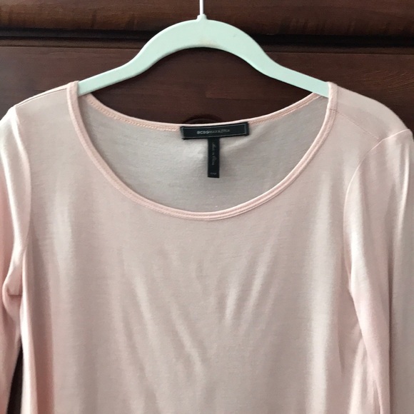 BCBG pale pink long sleeve top size xxs - Picture 2 of 7
